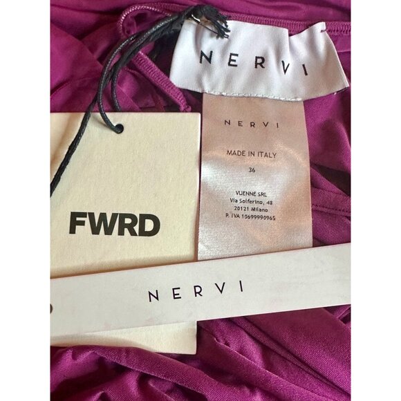 NERVI For Fwrd Luce Dress in Purple IT 36 New womens Long Maxi Gown - Picture 10 of 11